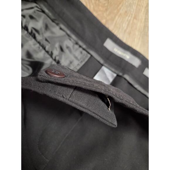 Liz Claiborne Audra Straight Leg Solid Black Dress Pants Size 14 - 30" Inseam - Picture 2 of 5